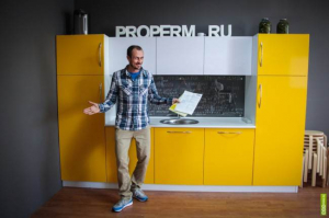 Желтая кухня для офиса в Перми: от заказа до установки